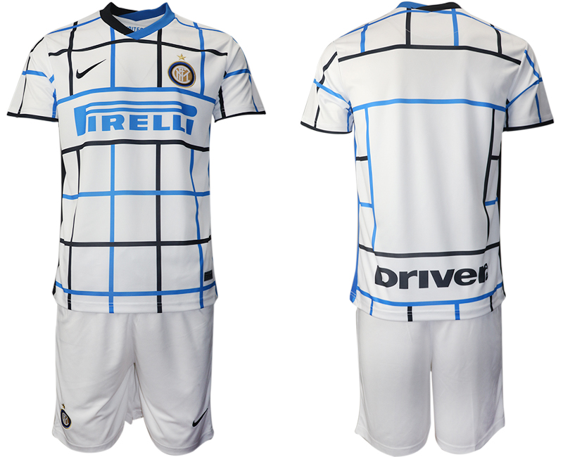 Men 2020-2021 club Inter milan away blank white Soccer Jerseys->inter milan jersey->Soccer Club Jersey